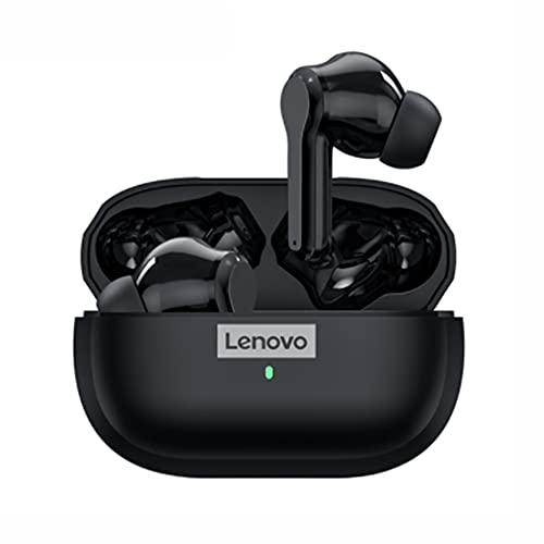 Lenovo LP1S TWS Bluetooth 5 .0 Fone de ouvido com redução de ruído intra-auricular HIFI Low Tone Touch Stereo Headset sem fio para smartphone(preto)