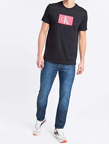Camiseta Silk quadrado, Calvin Klein, Masculino, Preto, P