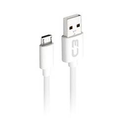 Cabo USB-Micro USB C3PLUS 2M 2A Branco - CB-M20WH
