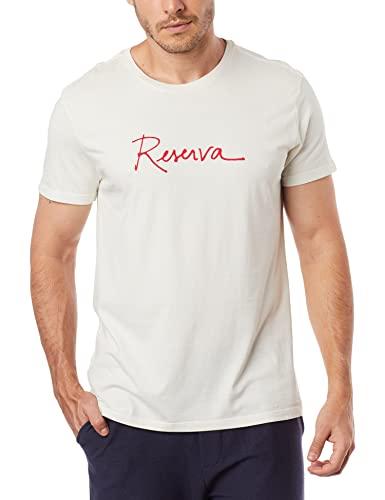 Camiseta Estampada Reserva Manuscrito, Reserva, Masculino, Off White, GG