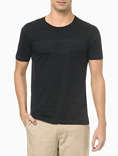 Camiseta Institucional, Calvin Klein, Masculino, Preto, P