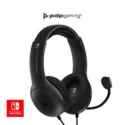 PDP Gaming LVL40 Wired Stereo Gaming Headset with Noise Cancelling Microphone - Black - Nintendo Switch