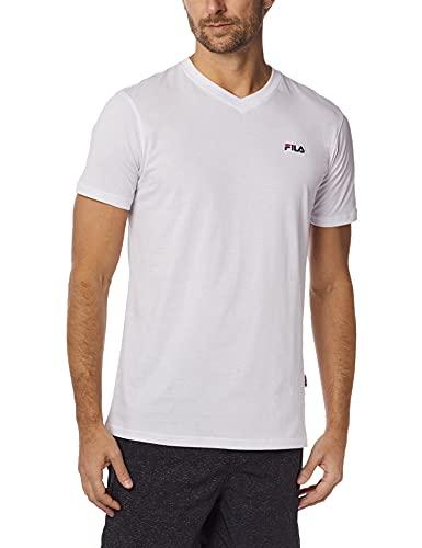 Camiseta Gola V Pima, FILA, Masculino, Branco, M