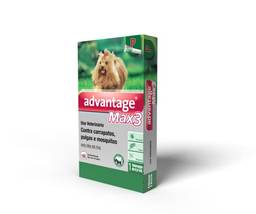 Antipulgas Advantage Max3 Bayer para Cães de até 4kg - 1 Bisnaga de 0,4ml