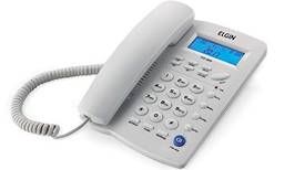 Telefone com Fio de Mesa com Identificador Elgin TCF3000 Branco, Elgin, TCF3000B, Branco Gelo