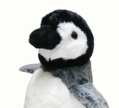 Pinguim de Pelúcia 22cm Cinza Fizzy