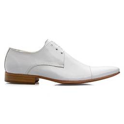 Sapato Social Masculino Couro Premium (43, Branco)