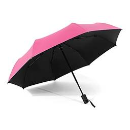 Domary Guarda-chuva de abertura/fechamento automático Guarda-chuva compacto para sol e chuva Guarda-chuva portátil para viagem Guarda-chuva à prova de sol e vento