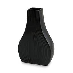 Vaso de Cerâmica Onion 26Cm Preto - Ceraflame Decor