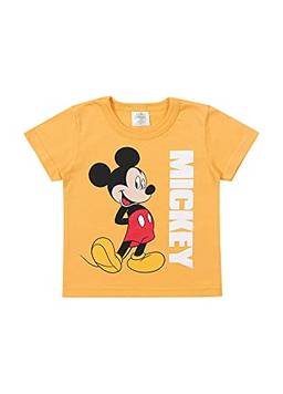 Camiseta Manga Curta Mickey, Meninos, Marlan, Gemada, 1