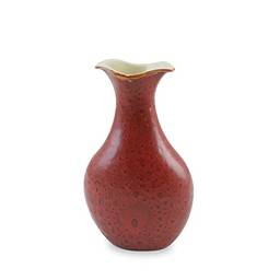 Vaso de Cerâmica Tulipa 21Cm Vermelho Reagente - Ceraflame Decor