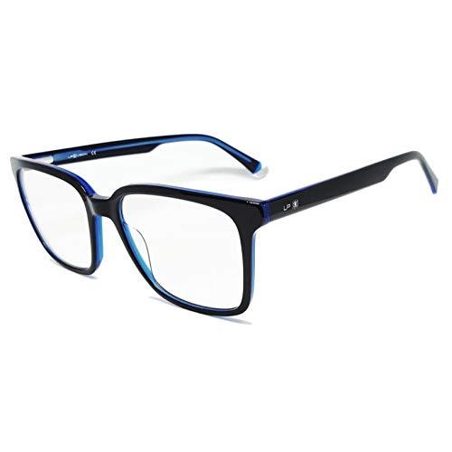 Óculos com Filtro de Luz Azul LP Vision Para Computador Celular e Games - Quadrado (Azul)