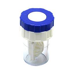 Capa para lentes de limpeza de lentes de contato de plástico manual Artibetter Azul