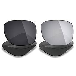 Mryok 2 pares de lentes polarizadas de substituição para óculos de sol Oakley Plaintiff Squared – Opções