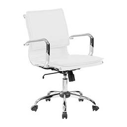 Cadeira de Escritório Diretor Giratória Eames Comfort Branca