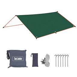 Domary Tenda impermeável lona impermeável chuva mosca proteção UV toldo para acampamento mochila aventura ao ar livre
