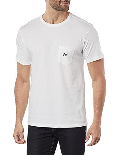 Camiseta Estampada R Ass Bolso, Reserva, Masculino, Branco, G