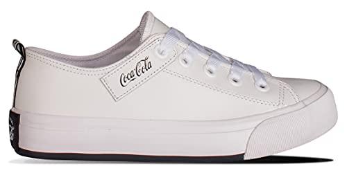 Tênis Coca-Cola Shoes, Atlanta Leather Coke, adulto-unissex, Branco, 37