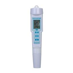 KKmoon Testador de qualidade da água 4 em 1 pH/EC/TDS/medidor de temperatura IP55 à prova d'água desligamento automático retroiluminado testador de visor branco PH-686