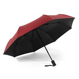 Domary Guarda-chuva de abertura/fechamento automático Guarda-chuva compacto para sol e chuva Guarda-chuva portátil para viagem Guarda-chuva à prova de sol e vento