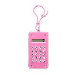 Henniu Mini Calculadora Bonita com Display de 8 Dígitos Calculadora Eletrônica de Bolso Portátil Cor Doce para Estudantes da Escola de Escritório Crianças Aprendizagem de Matemática Artigos de Papelar