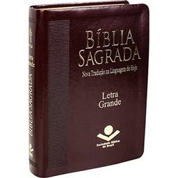 Bíblia Sagrada Letra Grande - Couro sintético Marrom escuro: Nova Tradução na Linguagem de Hoje (NTLH)
