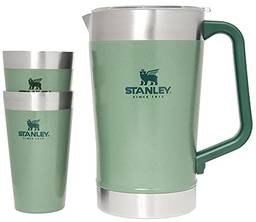 Stanley 10-10390-001 Conjunto de jarra clássico Stay-Chill Hammertone Green 1,9 L + 2 x 473 g / 0,47 L
