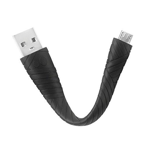 Cabo em silicone flexível 12cm, Micro USB, sugerido para utilização com o powerbank/carregador portátil, MI012B, Geonav