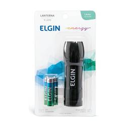 Lanterna de Bolso 9 leds Elgin 3 Pilhas Alcalinas AAA Comum Inclusas Preta
