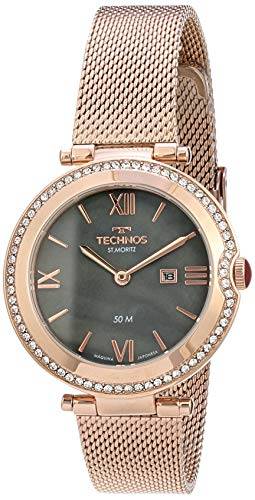 Relógio Technos, Pulseira de Aço Inoxidável, Feminino Rosé GL15AX/1C