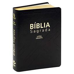 Bíblia Sagrada | Naa | Letra Gigante | Capa Couro Sintético | Preta