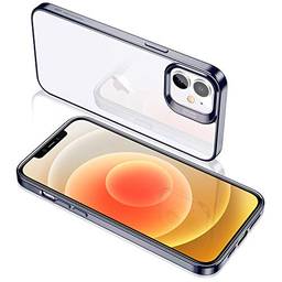 ESR Clear iPhone 12 Mini Case, Silicone Slim Clear Soft TPU, Capa de Silicone Flexível para iPhone 5,4"(2020), Frame Preto