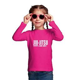 Camisa Infantil Fem M. Longa Proteção Solar UV50+ Jiu - Rosa - 10 anos
