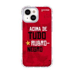 Capa Anti Impacto Slim Antiviral iPhone 13 Flamengo Acima de Tudo