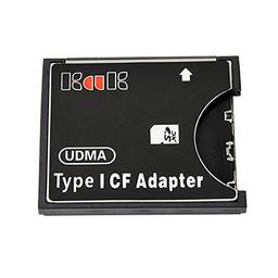 Domary Adaptador de cartão SD para CF Conversor de cartão SD para Compact Flash Tipo I Suporte ao leitor de cartão de memória WiFi SD Card