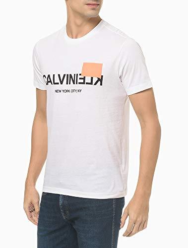 Camiseta Silk CK, Calvin Klein, Masculino, Branco, P