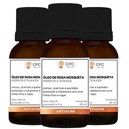 Óleo de Rosa Mosqueta com blend anti acne 30 ml - Kit com 3