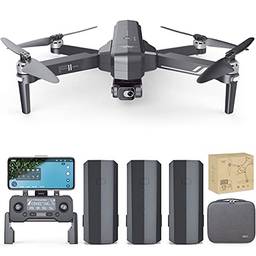 Domary Drone SJRC F11s 4K PRO RC com câmera 4K Gimbal de 2 eixos 5G Wifi FPV GPS Quadcopter 3000m de distância de controle com bolsa de armazenamento 3 bateria