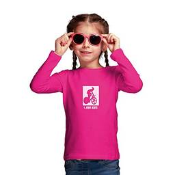 Camisa Praia Piscina Proteção UV50+ Fem-Run Kids Cycle - Rosa - 6 anos