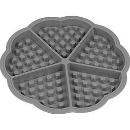 Forma De Silicone Antiaderente Waffles Crocante Gofre Belga