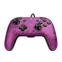 PDP 500-134-NA-CM05 Nintendo Switch Faceoff Deluxe+ Audio Wired Controller - Purple Camo