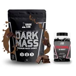 Hipercalórico Dark Mass 3KG + Testodrol-GH Boost 60 Cápsulas Dark Lab (Chocolate)