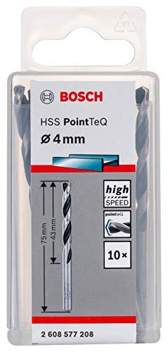 Brocas Metal Bosch Aço Rápido HSS-PointTeQ 4,0mm
