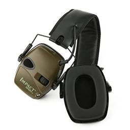 Domary Protetor auricular dobrável eletrônico anti-ruído para caça de tiro