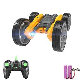 KKmoon RC Stunt Car 2.4GHZ Controle Remoto Dupla Face Drive 360 ° Rotating Auto Demo RC Crawlers RC com brinquedo leve de presente para meninos