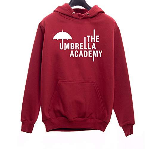 Moletom Casaco Unissex Canguru The Umbrella Academy Serie Geek Nerd Netflix (Bordô, P)