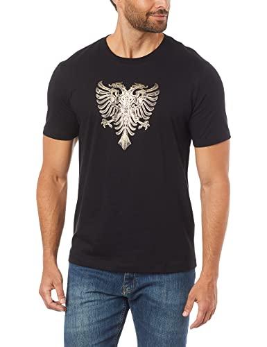 Camiseta Manga Curta Aguia Foil, Masculino, Cavalera, Preto, G