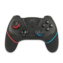 KKmoon Controlador de joystick de jogo sem fio Bluetooth com controle de jogo com cabo de 6 eixos compatível com console Switch Pro Gamepad