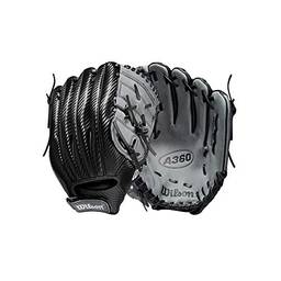 WILSON Sporting Goods A360 Baseball 30,48 cm - arremesso para mão direita, 30,48 cm, preto (grande) (WBW10018712)