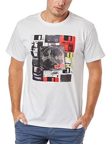Camiseta Estampada Disquetes, Reserva, Masculino, Branco, P